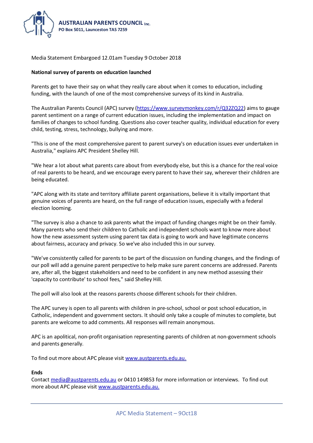 apc media statement